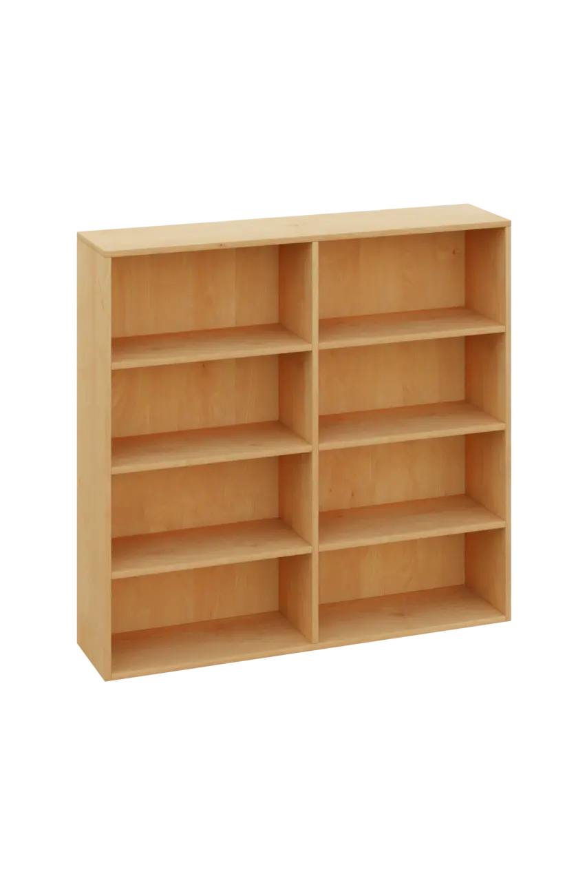 KNI 32 regál knihovnický, 1150X1200X300, javor horský